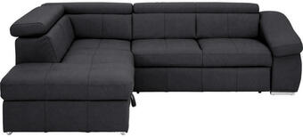 XXXLutz Ecksofa in echtleder schwarz Angebot