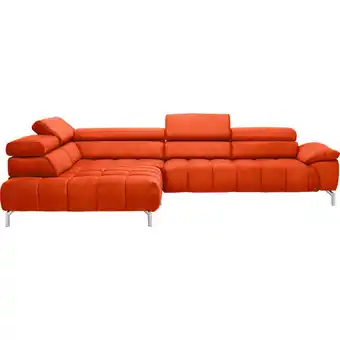 XXXLutz Ecksofa in chenille orange Angebot