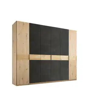 XXXLutz Drehtürenschrank in schwarz, eiche artisan Angebot