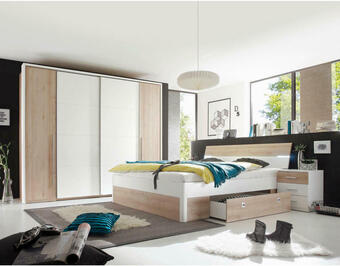 XXXLutz Kleiderschrank in weiß, buchefarben Angebot