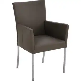 XXXLutz Armlehnstuhl in edelstahl echtleder pigmentiert Angebot