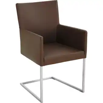 XXXLutz Armlehnstuhl in edelstahl echtleder pigmentiert Angebot