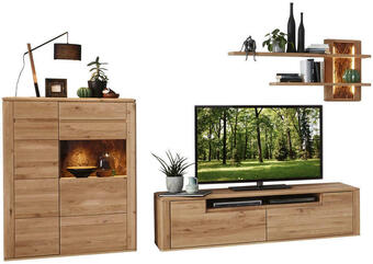 XXXLutz Wohnwand 319/178/54 cm in eichefarben Angebot