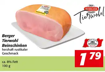 Nah&Frisch Berger Tierwohl Beinschincken 100g Angebot