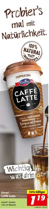 Nah&Frisch Emmi Caffè Latte 230 ml Angebot