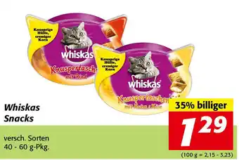 Nah&Frisch Whiskas Snacks 40-60g Angebot