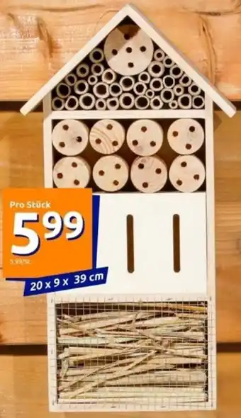Action Insektenhotel/-häuschen 20x9x39 cm Angebot