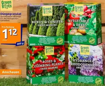Action Green Boots Düngegranulat 800g Angebot
