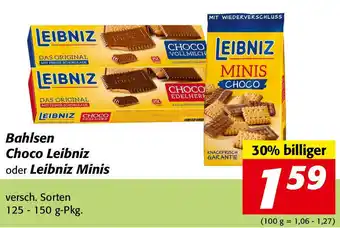 Nah&Frisch Bahlsen Choco Leibniz oder Leibniz Minis 125-150g Angebot