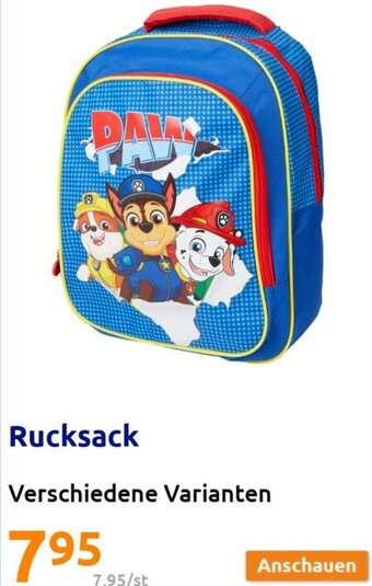 Action Rucksack Angebot
