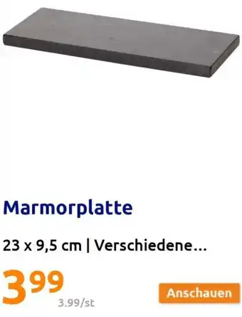 Action Marmorplatte 23 x 9,5 cm Angebot