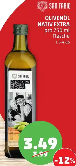PENNY San Fabio Olivenol Nativ Extra 750ml Angebot