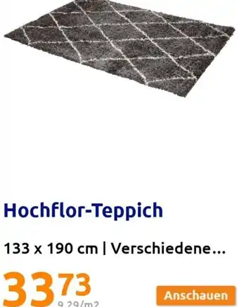 Action Hochflor-Teppich 133 x 190 cm Angebot