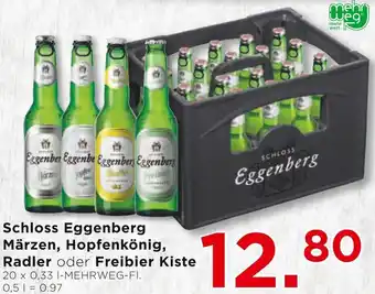 Unimarkt Schloss Eggenberg Märzen, Hopfenkönig Radler oder Freibier Kiste 0,5l Angebot