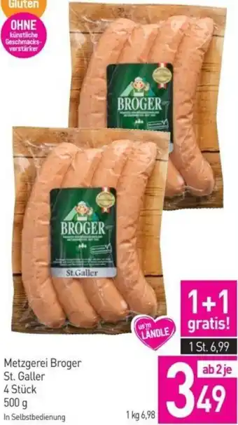 Sutterlüty Metzgerei Broger St. Galler 4 Stk. 500 g Angebot