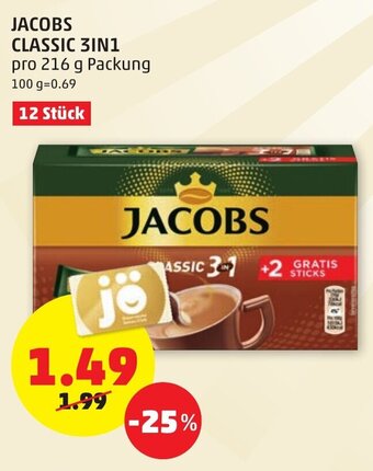 PENNY Jacobs Classic 3in1 216g Angebot