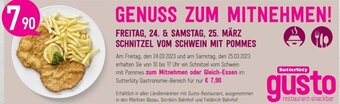 Sutterlüty Schnitzel vom Schwein mit Pommes Angebot