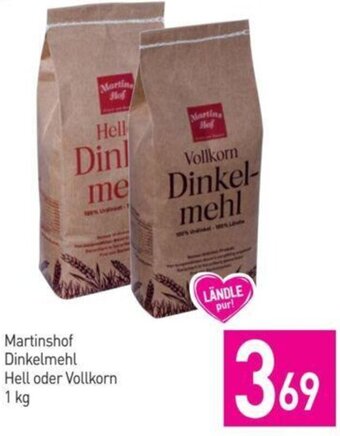 Sutterlüty Martinshof Dinkelmehl Hell oder Vollkorn 1 kg Angebot