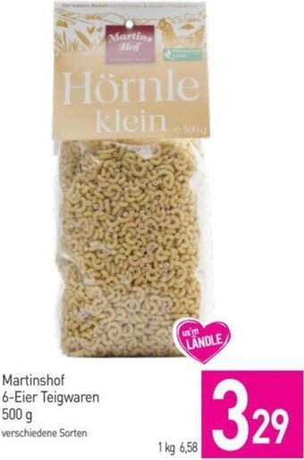 Sutterlüty Martinshof 6-Eier Teigwaren 500g Angebot