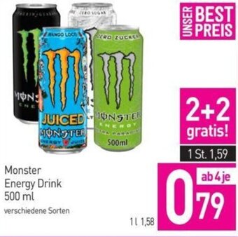 Sutterlüty Monster Energy Drink 500 ml Angebot