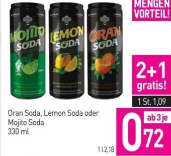 Sutterlüty Oran Soda, Lemon Soda oder Mojito Soda 330 ml Angebot
