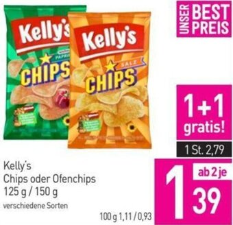 Sutterlüty Kelly's Chips oder Ofenchips 125 g/ 150 g Angebot
