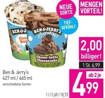 Sutterlüty Ben & Jerry's 427 ml / 465 ml Angebot