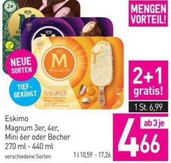 Sutterlüty Eskimo Magnum 3er, 4er, Mini 6er oder Becher 270 ml- 440 ml Angebot