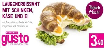 Sutterlüty Laugencroissant mit Schinken, Käse und Ei Angebot
