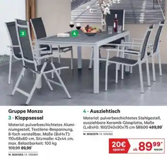 Lagerhaus Gruppe Monza Klappsessel Angebot