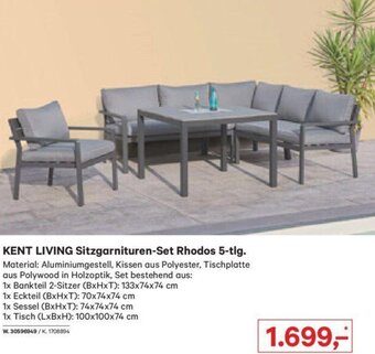 Lagerhaus Kent Living Sitzgarnituren-Set Rhodos 5-tlg. Angebot