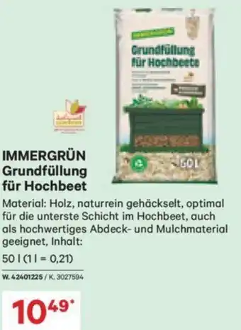 Lagerhaus Immergrün Grundfüllung für Hochbeet 50 l Angebot