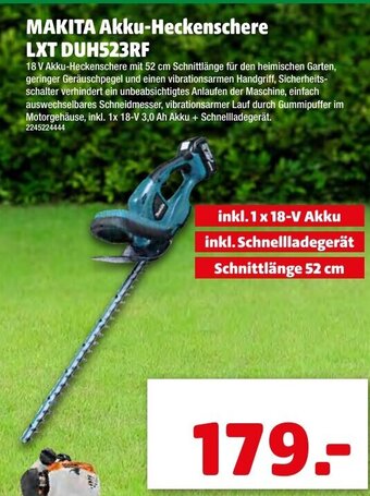 Liebmarkt Makita Akku-Heckenschere LXT DUH523RF Angebot