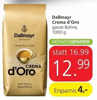 Spar Dallmayr Crema D'Oro 1000g Angebot