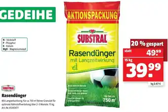 Liebmarkt Substral Rasendünger 15 kg Angebot