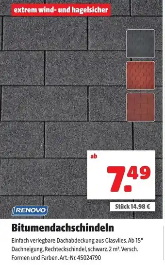 Liebmarkt Renovo Bitumendachschindeln Angebot