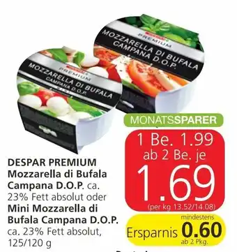 Spar Despar Premium Mozzarella Di Bufala Campana Angebot