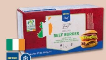 Metro Irish beef burger Angebot