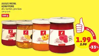 PENNY Julius Meinl Konfiture 500g Angebot