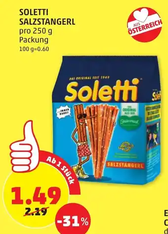 PENNY Soletti Salzstangerl 250g Angebot