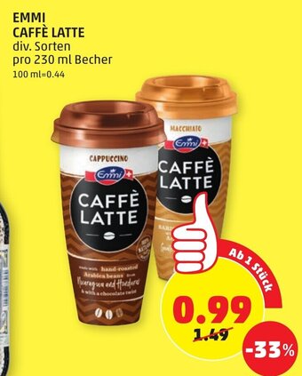 PENNY Emmi Caffe Latte 230ml Angebot