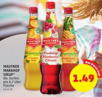 PENNY Mautner Markhof Sirup 700ml Angebot