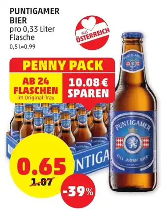 PENNY Puntigamer Bier 330ml Angebot