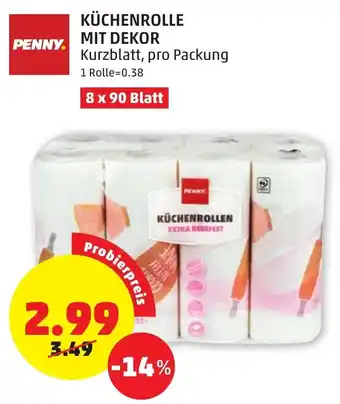 PENNY Penny. Kuchenrolle mit Dekor 8*90 Blatt Angebot