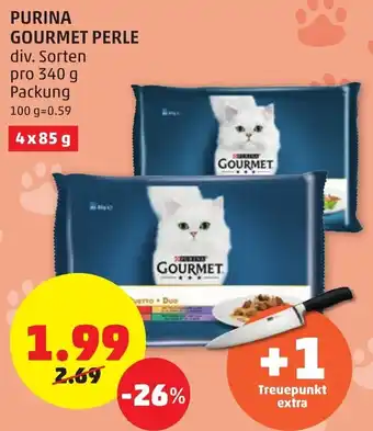 PENNY Purina Gourmet Perle 4*85g Angebot