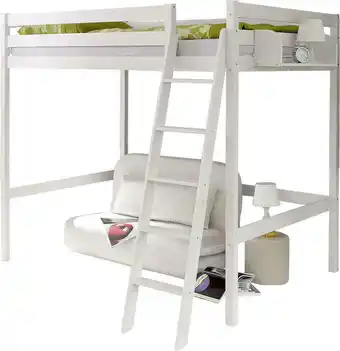 Mömax Hochbett 'matthias', aus kiefer, weiß Angebot