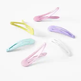 Claire's Claire's club glitter pastel snap hair clips - 6 pack Angebot