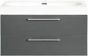 Hornbach Badmöbel-set differnz somero 54x80x38 cm mit waschbecken anthrazit Angebot
