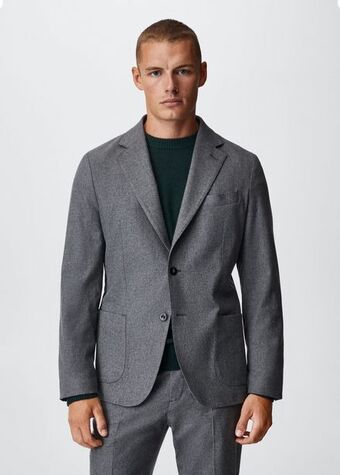 Mango Slim fit anzugjacke aus wollstoff Angebot