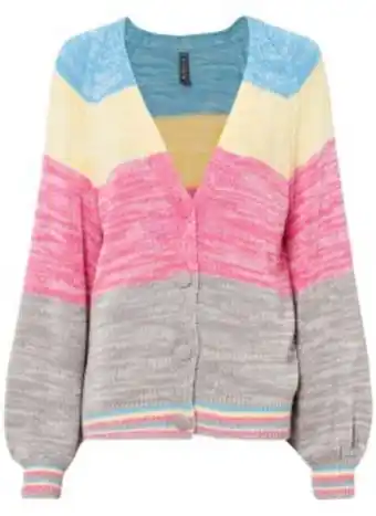 Bonprix Strickjacke mit color block Angebot